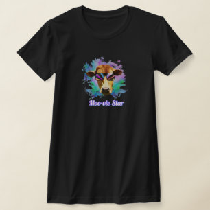 Moo-vie Star Funny Koe Shirt