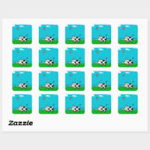 Moo Vierkante Sticker (Vel)