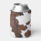 Moo-ving Bruine Koe Print Golfballen Blikjeskoeler (Blikje Voorkant)