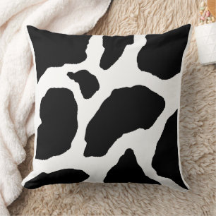 Moo-ving en Grooving: Koe Print Sierkussen