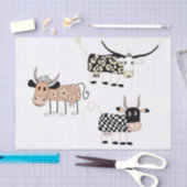 Moo-weefselpapier Tissuepapier (Craft)