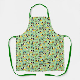 Moo Whimsy Kitchen Aprons - Barbecue Aprons Green Schort