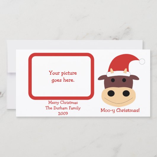 Moo-y Christmas! Vakantie cadeaus en kaarten (Voorkant)