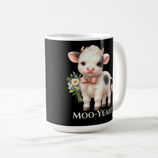 Moo-Yeah Funny Baby Koe Koffiemok (Voorkant rechts)