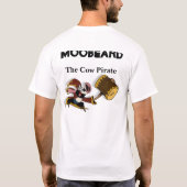 MooBeard: Spreek als een Cow Pirate Day T-shirt (Achterkant)