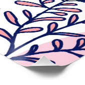 Mood | Abstracte moderne bohemische schilderijen Perfect Poster (Hoek)