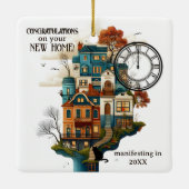 Mood Board New Home Manifesting Keramisch Ornament (Achterkant)