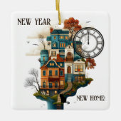 Mood Board New Home Manifesting Keramisch Ornament (Voorkant)