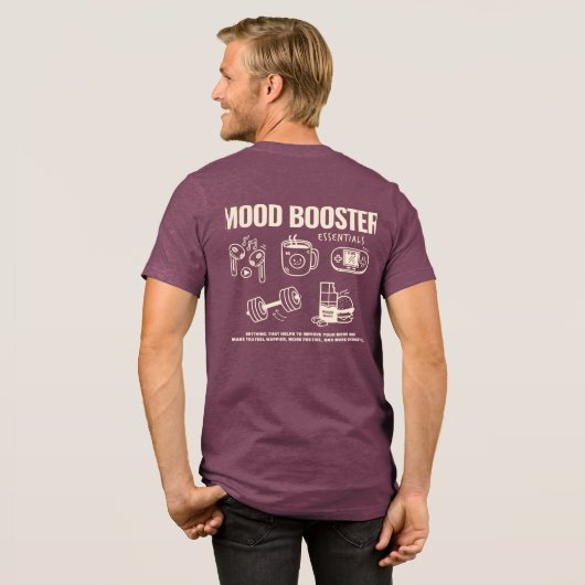 Mood Booster Tri-Blend Shirt (Voorkant)