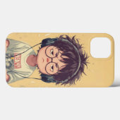 Mood: Bored Boy with Headphones Case (Achterkant (horizontaal))