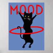 Mood cat | Funny & decorative Poster (Voorkant)