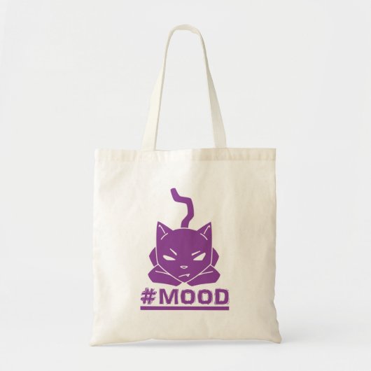 #MOOD Cat Paars Tote Bag (Voorkant)