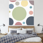 Mood Cool Polka-Stippen Canvas Afdruk (Insitu (Slaapkamer))
