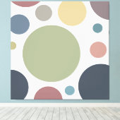 Mood Cool Polka-Stippen Canvas Afdruk (Insitu (Houten vloer))