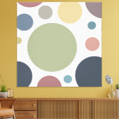 Mood Cool Polka-Stippen Canvas Afdruk (Insitu (Woonkamer))