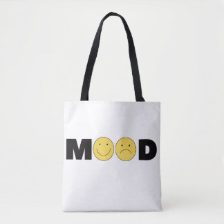 MOOD Emoji Schoudertas | Grappige Gelukkige Verdri Tote Bag
