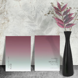 Mood Gradient Trouw Burgundy Mist ID741 Save The Date