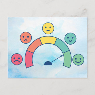 Mood Meter Emotioneel Briefkaart Ontwerp