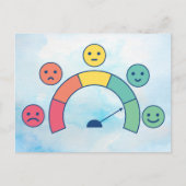Mood Meter Emotioneel Briefkaart Ontwerp (Voorkant)