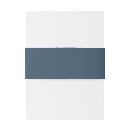 Mood minimalistisch huwelijk Pruiszische hemel ID7 Uitnodigingen Wikkel (Achterkant Voorbeeld)