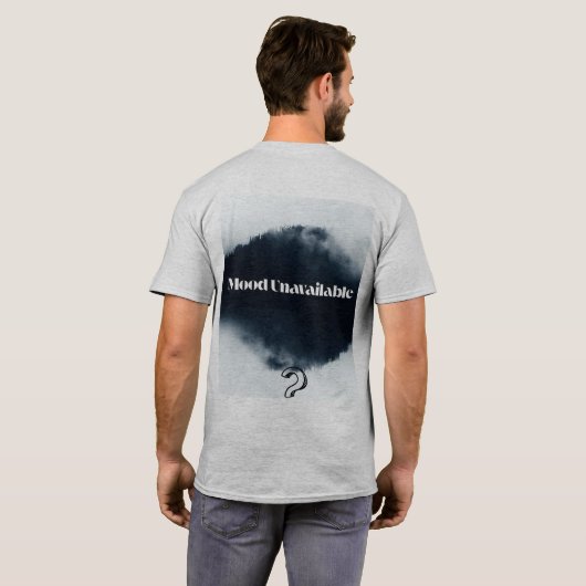 "MOOD NIET BESCHIKBAAR: Starry Silence Drop" T-shirt (Achterkant volledig)