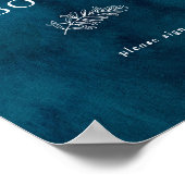 Mood Ocean Aquarel Gastboek Bord Poster (Hoek)