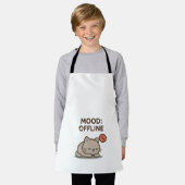 Mood: Offline – Grappig Cartoon Offline Ontwerp Schort (Gedragen)
