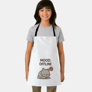 Mood: Offline – Grappig Cartoon Offline Ontwerp Schort