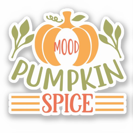 Mood Pumpkin Spice Sticker (Voorkant)