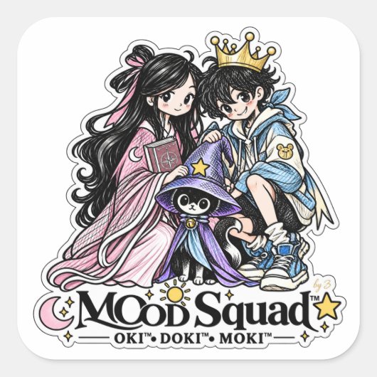 MOoD Squad™ | OKI DOKI MOKI Karakter Sticker (Voorkant)