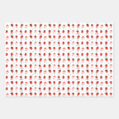 Mood Strawberry Seamless Pattern Wrapping Paper (Voorkant)