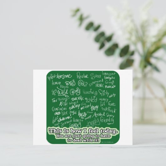 Mood Swing Briefkaart (Staand voorkant)