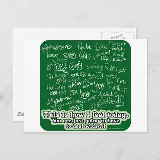 Mood Swing Briefkaart (Voorkant / Achterkant)