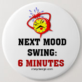 Mood Swing Humor Ronde Button 6,0 Cm (Voorkant)