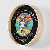 Mood Swinger's Time Machine Zwarte Stijl Klok (Hoek)