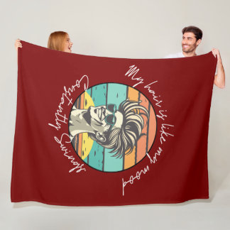 Mood Swinger's Time Machine Zwarte Stijl Klok Fleece Deken