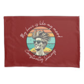 Mood Swinger's Time Machine Zwarte Stijl Klok Kussensloop (Voorkant-Links)