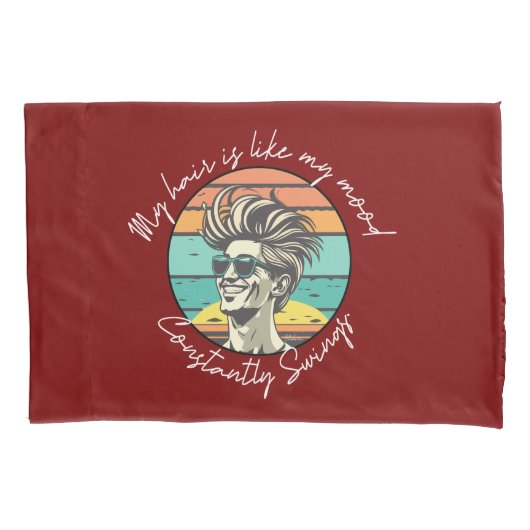 Mood Swinger's Time Machine Zwarte Stijl Klok Kussensloop (Voorkant-Links)