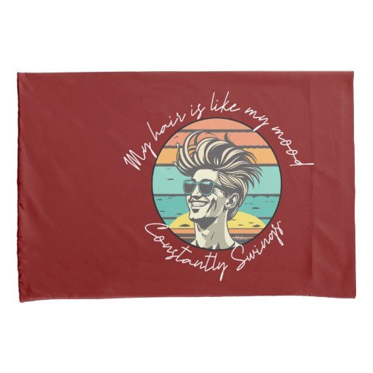 Mood Swinger's Time Machine Zwarte Stijl Klok Kussensloop (Voorkant-Rechts)