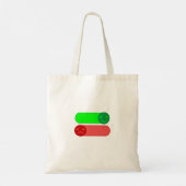 Mood Switch Emoji Canvas tas (Achterkant)