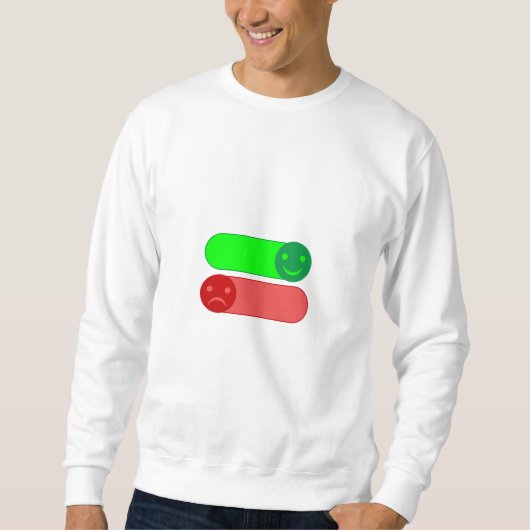 Mood Switch Emoji Mannen’s Hoodie / Sweatshirt (Voorkant)