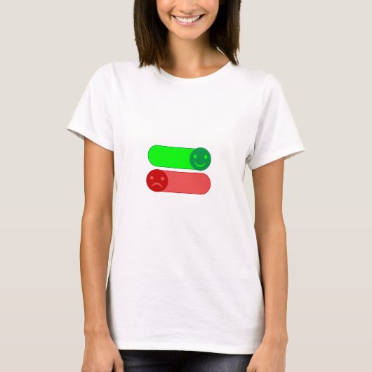 Mood Switch Emoji Vrouwen T-shirt (Voorkant)