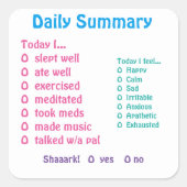 Mood tracking stickers (Voorkant)