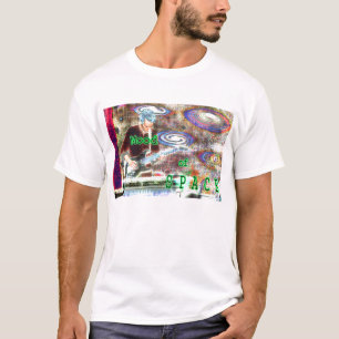 Mood van ruimtetoestel bij bewust leven t-shirt