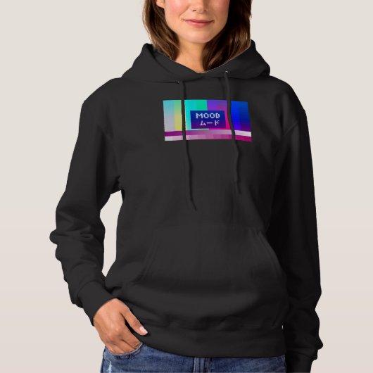 Mood Vaporwave esthetisch Japans Hoodie (Voorkant)