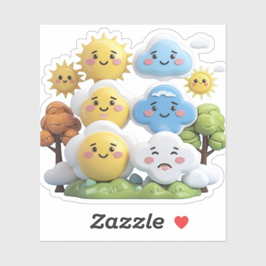 Mood Weather Stickers: Track Daily Feelings met C Sticker (Vel)