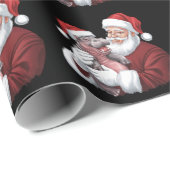 Moodeng Christmas Funny  Santa Claus Cadeaupapier (Rol Hoek)