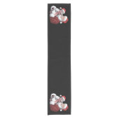 Moodeng Christmas Funny  Santa Claus Korte Tafelloper (Voorkant)