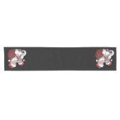 Moodeng Christmas Funny  Santa Claus Korte Tafelloper (Horizontaal)