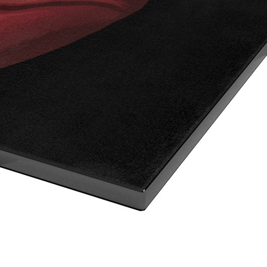 Moodeng Christmas Funny Santa Claus Snijplank (Hoek)